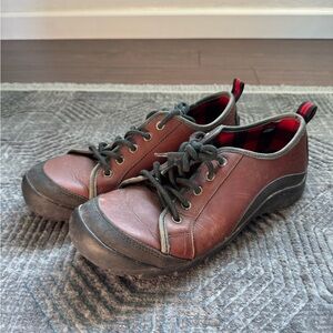 Tommy Hilfiger low Boots Men's sz 8 brown 2000’s decent condition